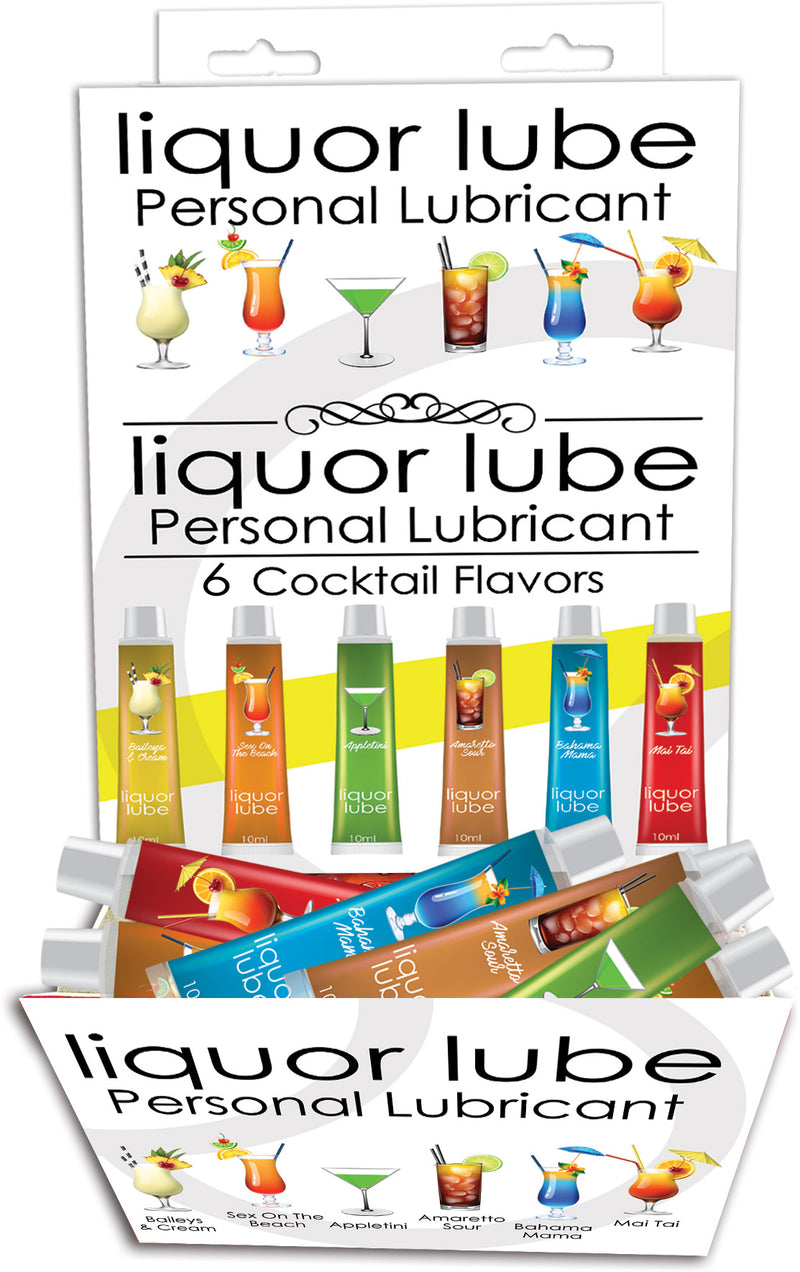 Liquor Lube Assorted Flavors 72 Pcs Display - Display - 6 Cocktail Flavors - 10ml Tubes