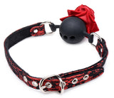 Full Bloom Silicone Ball Gag With Rose