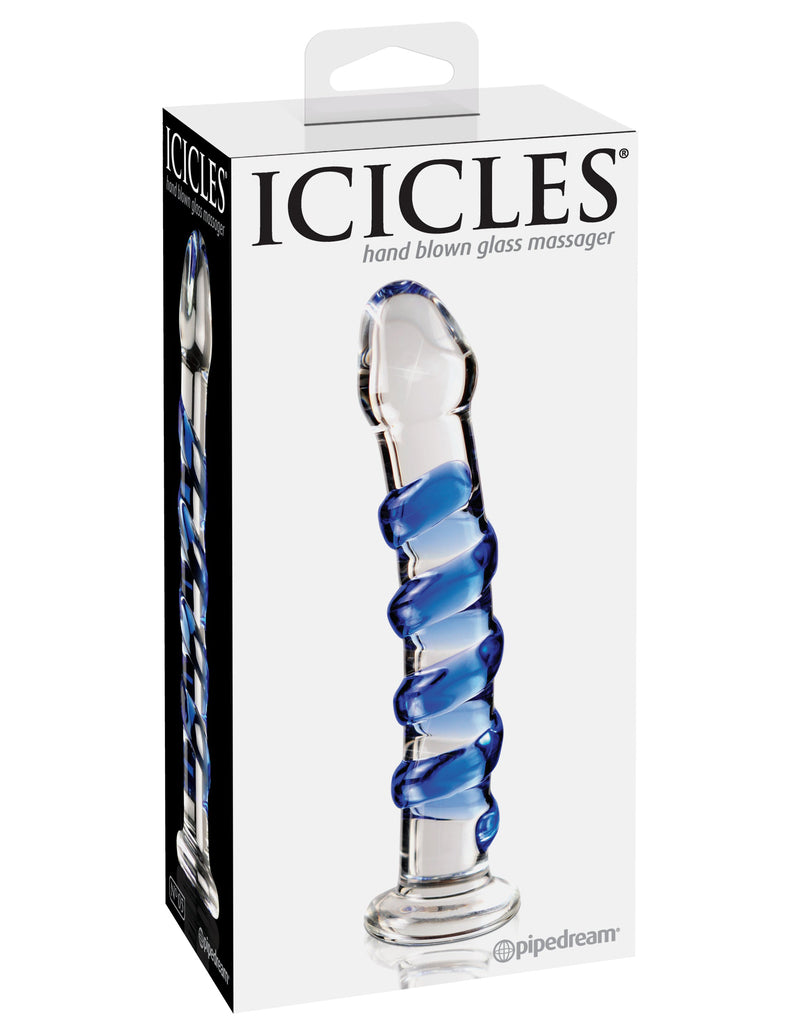 Icicles No. 5 - Clear - Blue