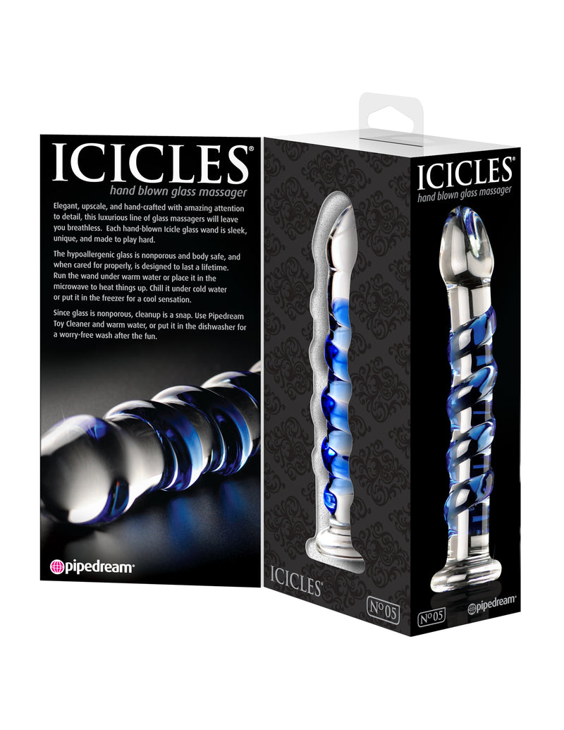 Icicles No. 5 - Clear - Blue