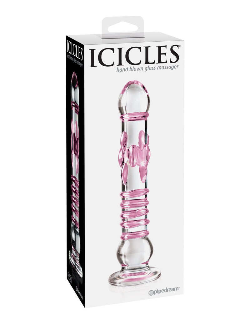 Icicles No. 6 - Clear - Pink