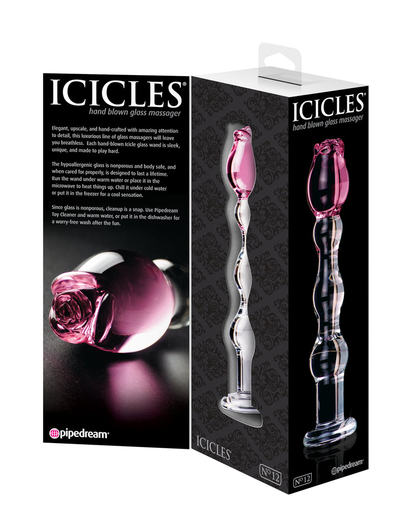 Icicles No. 12 - Clear - Pink
