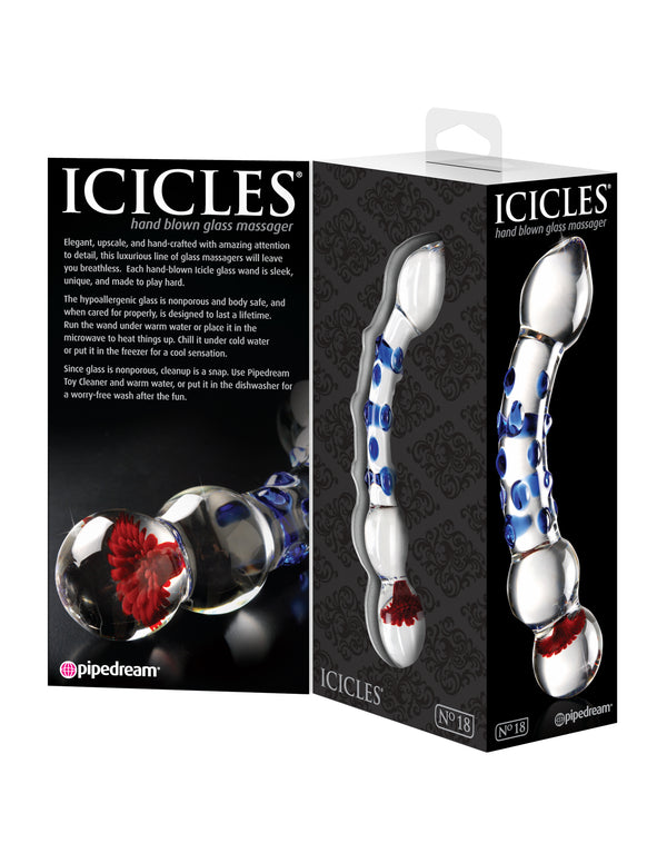 Icicles No. 18 - Clear - Blue