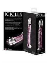 Icicles No. 53 - Clear - Pink