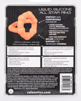 Alpha Liquid Silicone All Star Ring - Orange