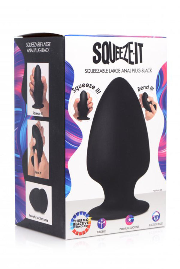 Squeezable Silicone Anal Plug